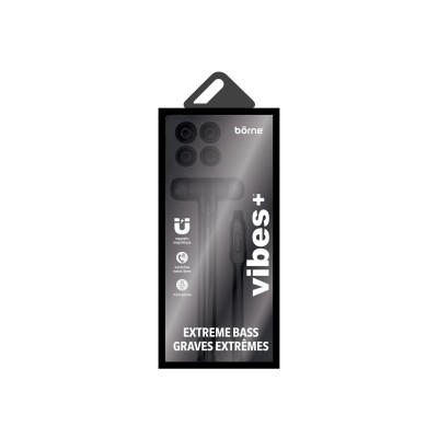 MAGNETIC WIRED NOISE ISOLATING EARBUDS WITH MIC AND EXTRA