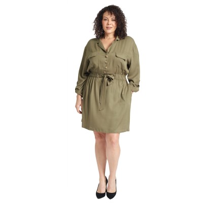 Robe utilitaire kaki | Taille Plus