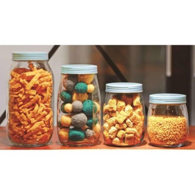 Circleware - Bidons Stash en Verre Vintage, Set de 4