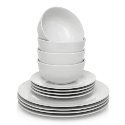 Aspen 12pc Rond Blanc