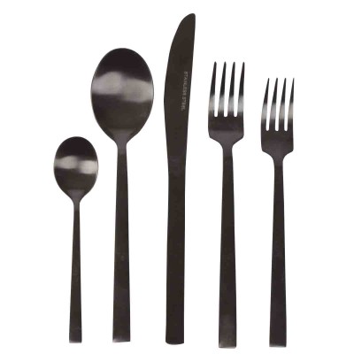 Cutlery 16pcs Mat Black