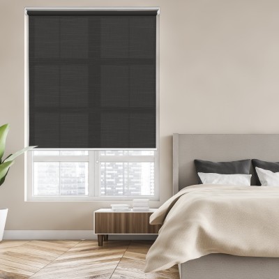 Daylight Linen Roller Blind| Black 