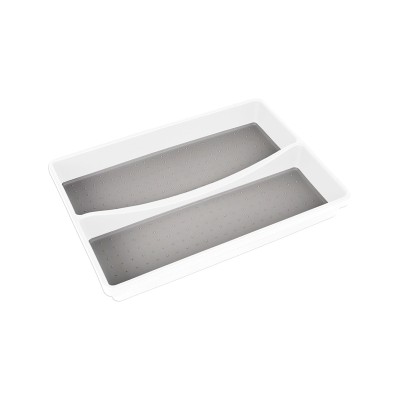 Cultery Tray 2 Sections White/grey