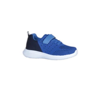 Chaussures de course avec velcro - Bleu marine