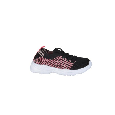 Chaussures de sport en maille - Noir et rose
