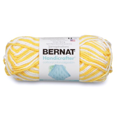 Bernat Artisanat Fil De Coton Ombre À Tourbillon Citron