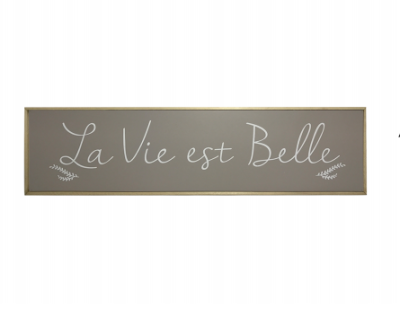 Art mural la vie est belle