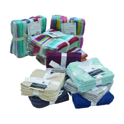 5 PK Stripe Face Cloth