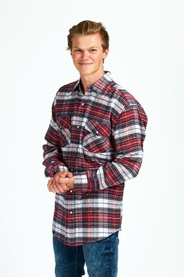 Flanelle à carreaux pour hommes L / S Shirt / Asst / Asst