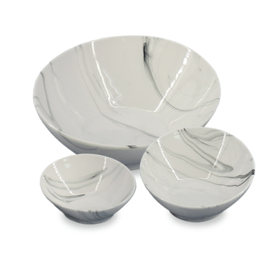 Bol en porcelaine marbrée