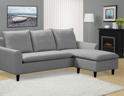 Felix - Sofa sectionnel rembourré en lin