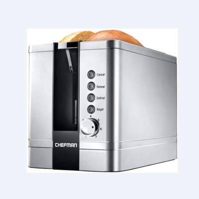 Chefman - Grille-pain en acier inoxydable