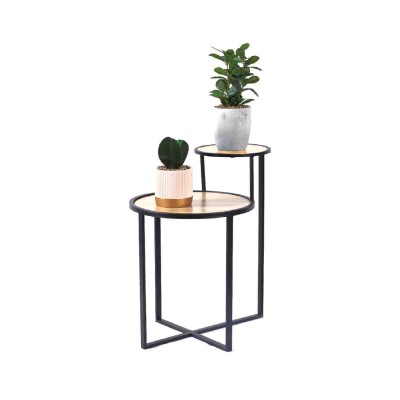 Studio 707- 2-tier Side Table - Metal Frame With Mdf