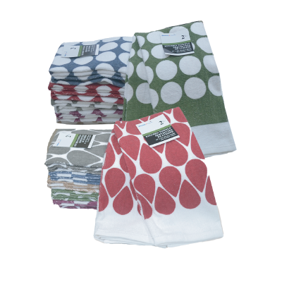 2pk Kitchen Towel Check