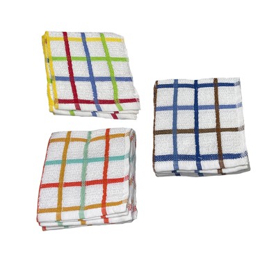 Chiffon à vaisselle 2pk 12x12 Check