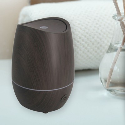 Diffuseur DEL aspect de bois foncé 350 ml
