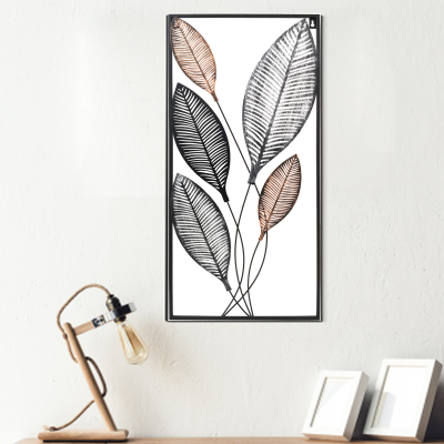 Metal Wall Art 5 Leaves