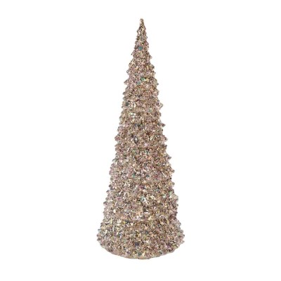 Arbre en acrylique de 32,5 cm, LED blanc chaud