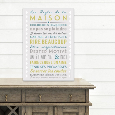 Les Règles de la Maison Wall Art