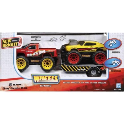 4x4 Muscle Car Twin Pack avec remorque