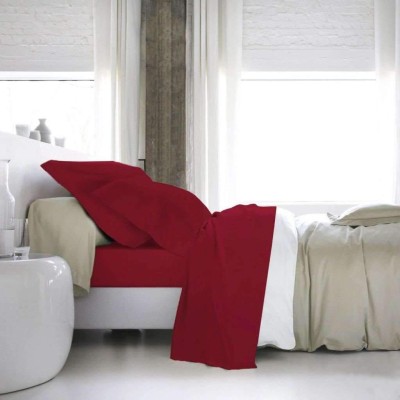 Blanc de Blanc - Ensemble de draps T1000 riches en coton, roi rouge