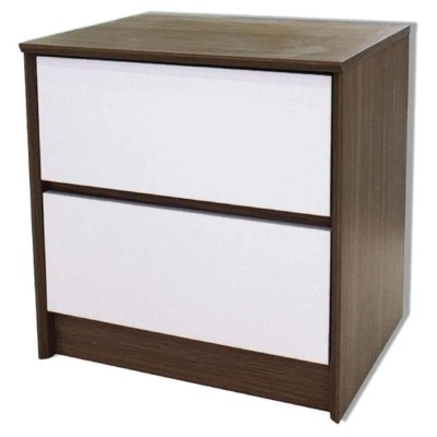Table de nuit avec 2 tiroirs