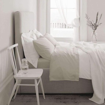 Blanc de Blanc - Ensemble de draps T1000 riches en coton, reine taupe
