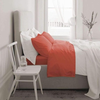 Blanc de Blanc - Ensemble de draps T1000 riches en coton, corail, roi