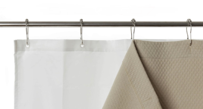 Shower Curtain White Bacteria And Mildew Resistant