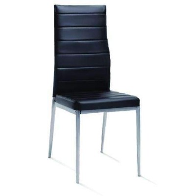 Chaise de salle à manger avec cadre en métal noir (ramassage en magasin seulement)