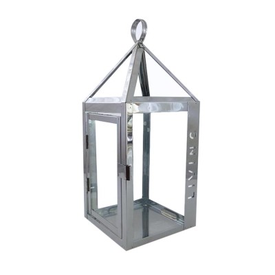 Lanterne Living en acier inoxydable