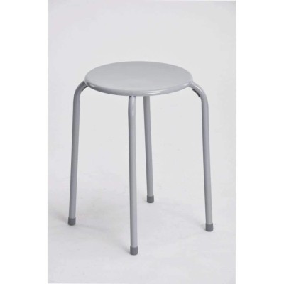 Sandra Venditti - Tabouret empilable en métal, Dark Gery