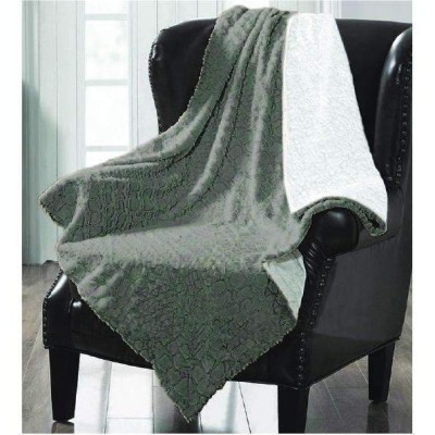 Couverture en fausse fourrure avec envers en sherpa