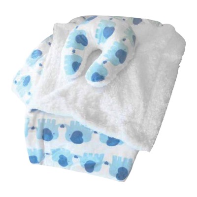 Couverture de bébé avec oreiller - Couleurs assorties