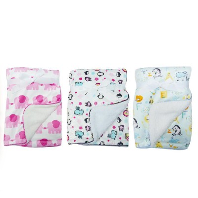 Baby Blanket Micro Mink with Sherpa Reverse