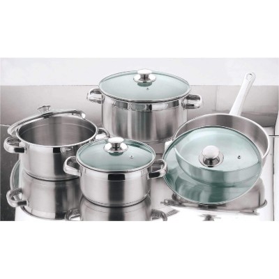 8-Piece Stainless Cookware Set