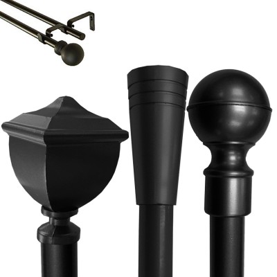 KATINA DOUBLE POLE SET - BLACK