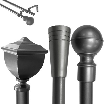 KATINA DOUBLE POLE SET - GUNMETAL