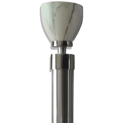 CARRERA MARBLE POLE SET - FLAT TOP WHITE