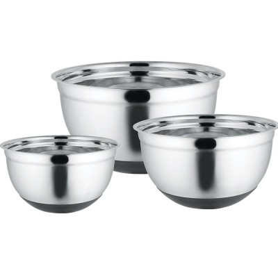 À la Cuisine - 3 Piece Stainless Steel Mixing Bowls