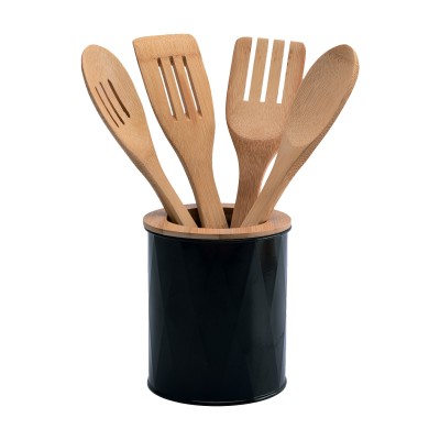 À la Cuisine - Ensemble de 5 ustensiles de cuisine en bambou