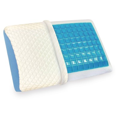 Maison Blanche - Oreiller mousse mémoire de luxe avec gel froid au toucher  