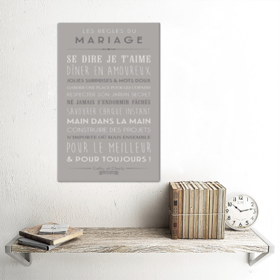 Les Règles du Mariage Wall Art