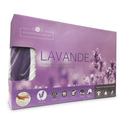 Maison Blanche - Oreiller de mousse mémoire infusé à la lavande