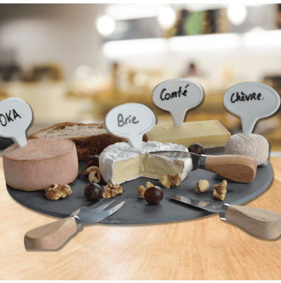 Service à fromage en ardoise 8 pièces