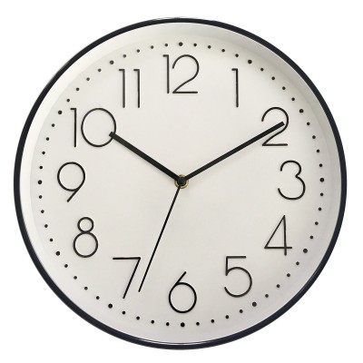Wall Clock - Black & White - 12''