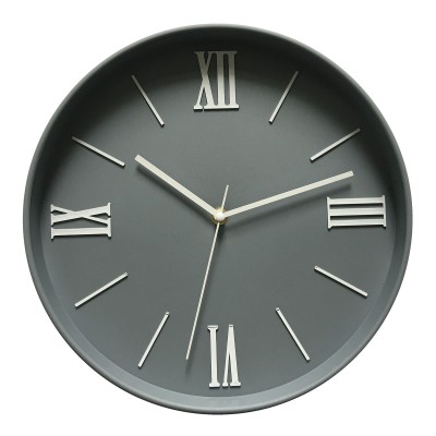 Horloge murale | 12'' Gris clair