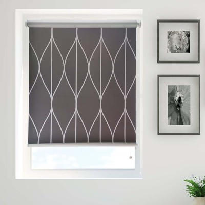 Toiles à rouleau occultantes | Gris géométrique