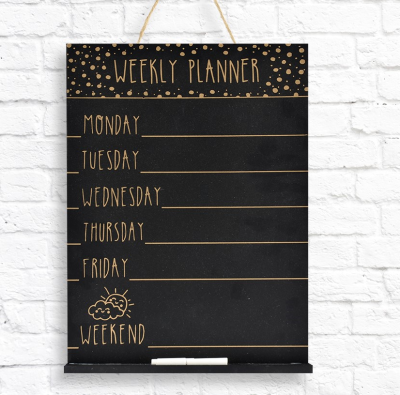 Weekly Planner Chalkboard  