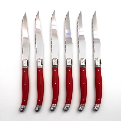 À la Cuisine - Ensemble de 6 couteaux à steak en acier inoxydable Lagiole